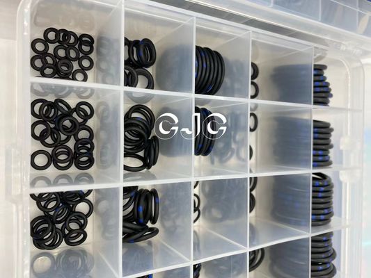 Bộ bịt kín cao su hệ mét Bằng chứng dầu, Bộ xi lanh thủy lực 45 Bờ biển NBR Độ chính xác cao