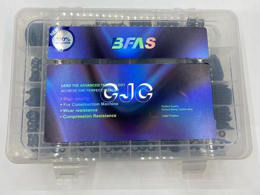 Bộ bịt kín cao su hệ mét Bằng chứng dầu, Bộ xi lanh thủy lực 45 Bờ biển NBR Độ chính xác cao